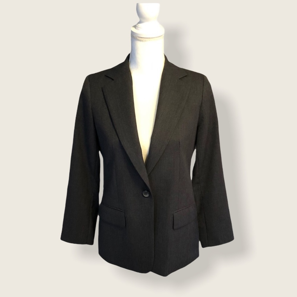 Pendleton Dark Gray Wool Single Button Blazer 4p - image 1